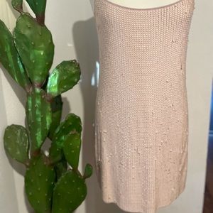 Light pink sequin S dress from Express